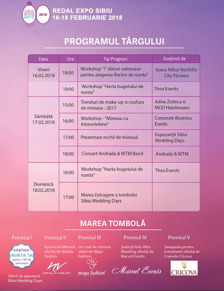 Targ De Nunta Sibiu Wedding Days 16 18 Februarie Redal Expo Sibiu